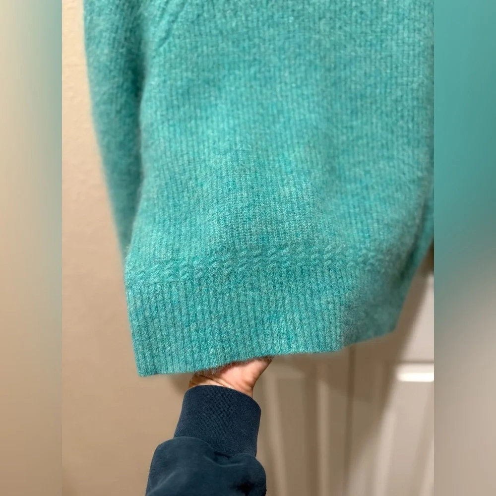 Sezane Otto Jumper Baby Alpaca Blend Green , size M - Picture 6 of 10